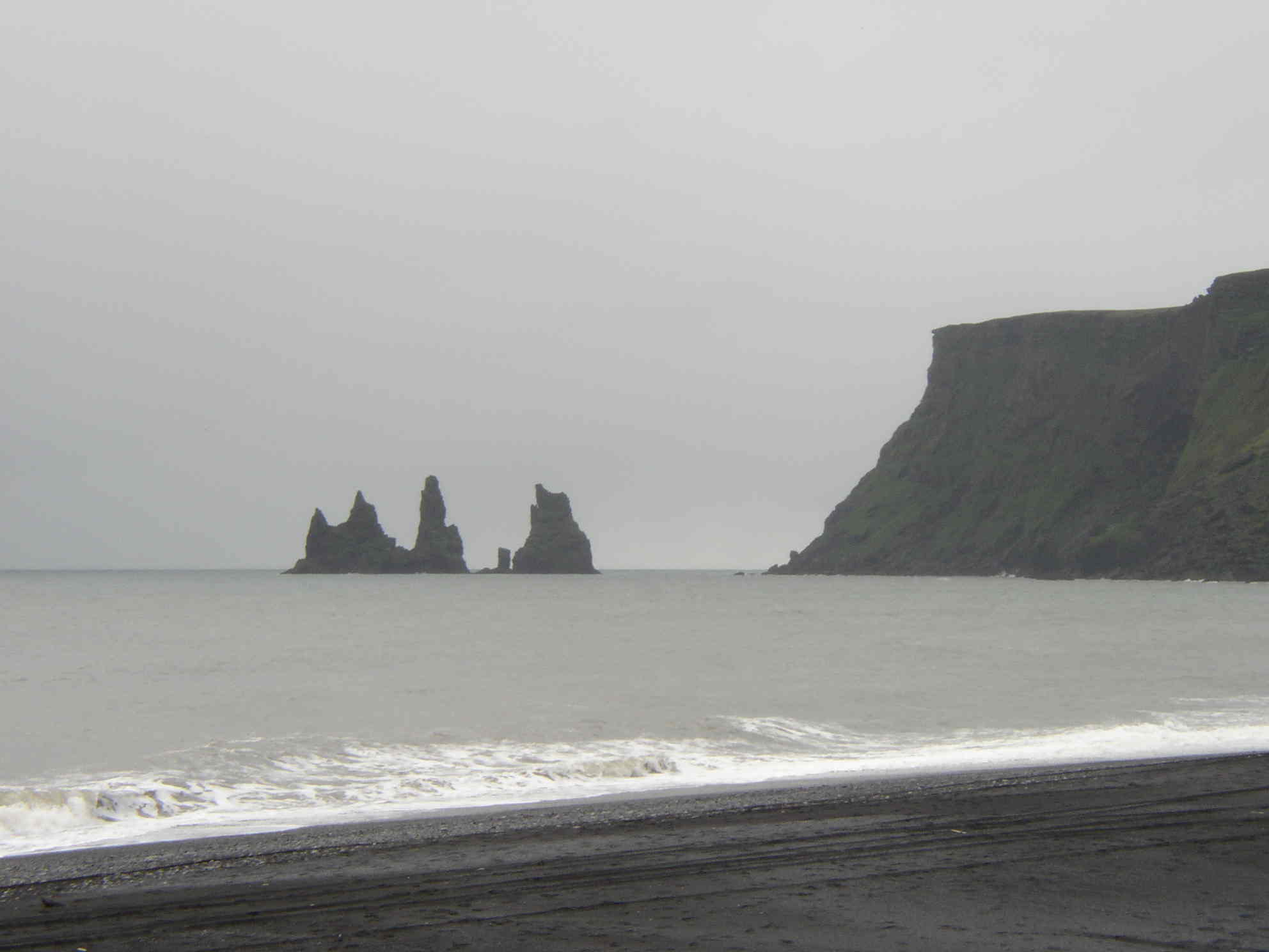 Rock formations off the coast of Vik, Iceland